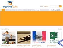 Tablet Screenshot of learningfever.com